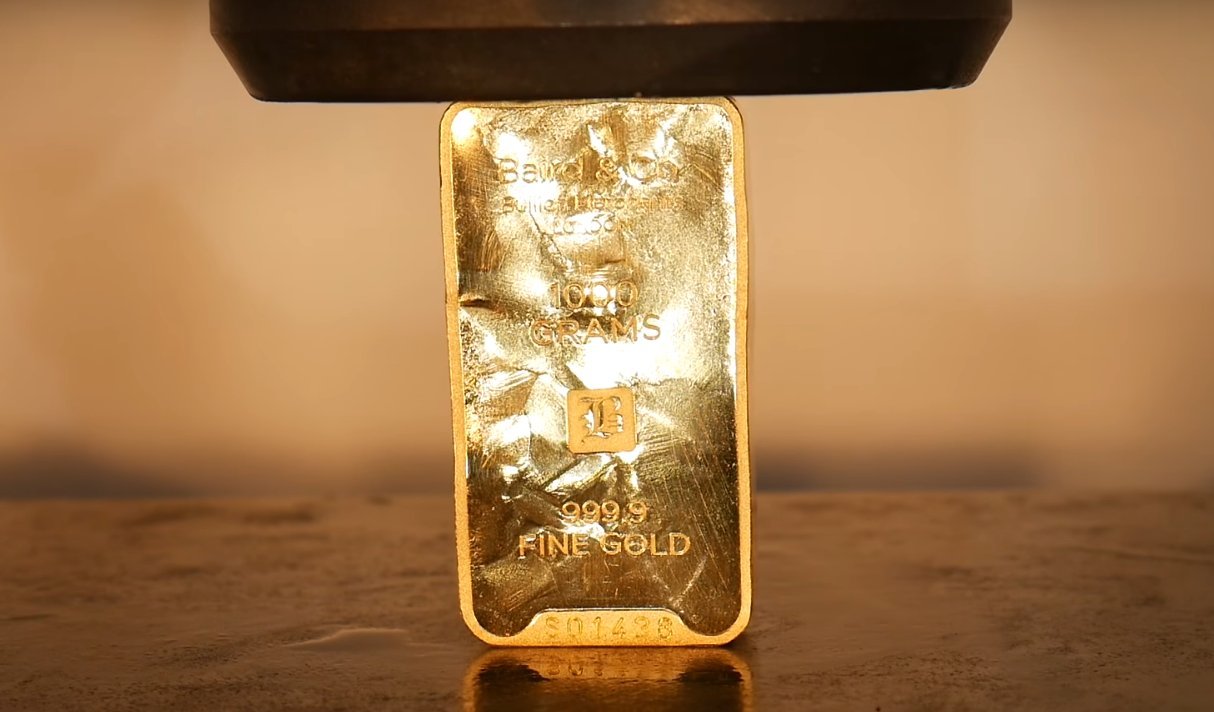 Vàng dù bị ép 100 tấn thì vẫn là vàng
