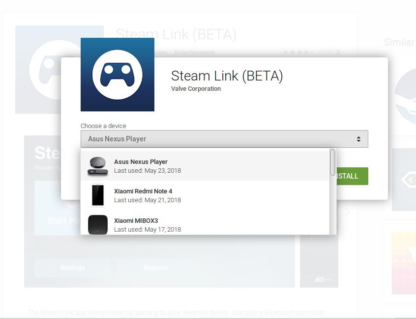 Steam Link đã có trên Android